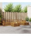 vidaXL Outdoor Sofa Set 6 pcs Natural Solid Acacia Wood