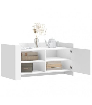 vidaXL Coffee Table White 100x50x50 cm Engineered Wood