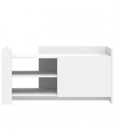 vidaXL Coffee Table White 100x50x50 cm Engineered Wood