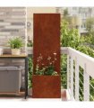 vidaXL Garden Privacy Screen Rusty 50 x 32 x 150 cm Weathering steel