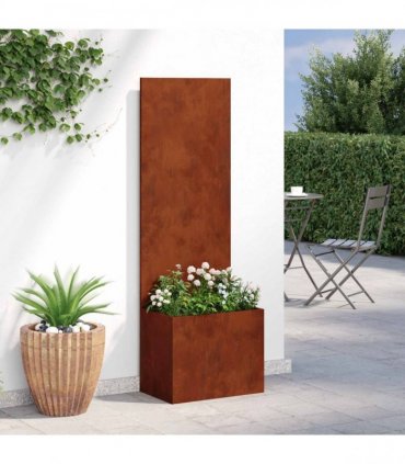 vidaXL Garden Privacy Screen Rusty 50 x 32 x 150 cm Weathering steel