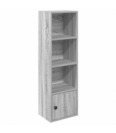 vidaXL Bookcase Grey Sonoma 31x24x102 cm Engineered Wood