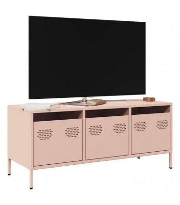 vidaXL TV Cabinet Pink 101.5x39x43.5 cm Cold-rolled Steel