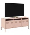 vidaXL TV Cabinet Pink 101.5x39x43.5 cm Cold-rolled Steel