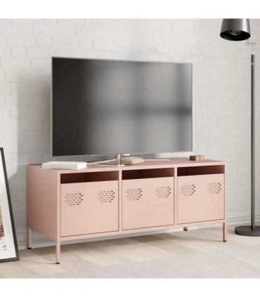 vidaXL TV Cabinet Pink 101.5x39x43.5 cm Cold-rolled Steel