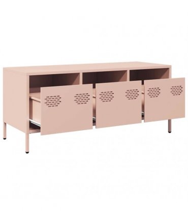 vidaXL TV Cabinet Pink 101.5x39x43.5 cm Cold-rolled Steel