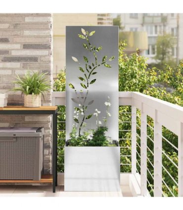 vidaXL Garden Privacy Screen Silver 50 x 32 x 150 cm Galvanised steel
