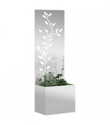 vidaXL Garden Privacy Screen Silver 50 x 32 x 150 cm Galvanised steel