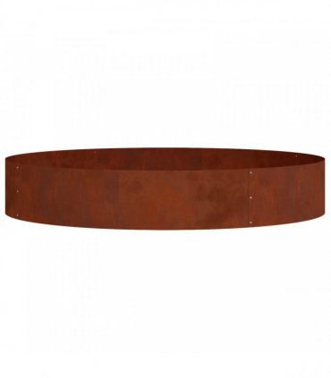 vidaXL Planter Ring Brown 120 x 120 x 20 cm Weathering Steel