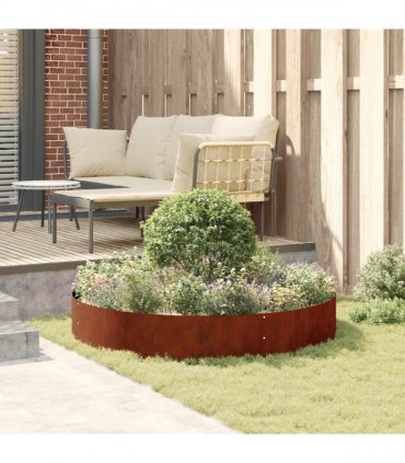 vidaXL Planter Ring Brown 120 x 120 x 20 cm Weathering Steel