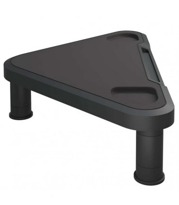 vidaXL Corner Monitor Stand Black 49x28x10.5 cm