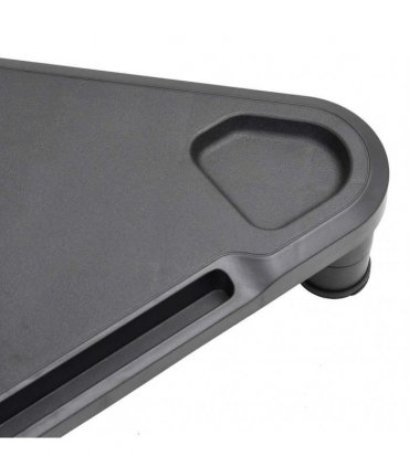 vidaXL Corner Monitor Stand Black 49x28x10.5 cm