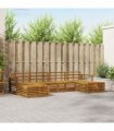 vidaXL Sofa Sets 6 pcs Natural Solid Acacia Wood