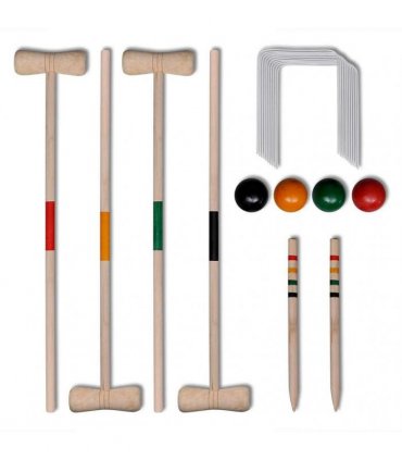 4 Player Wooden Croquet Set