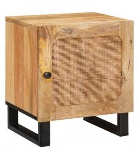 vidaXL Bedside Cabinet Natural 40 x 33 x 46 cm