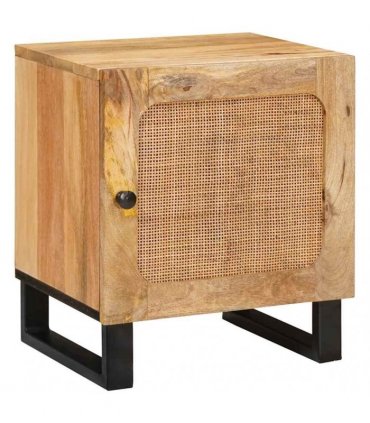 vidaXL Bedside Cabinet Natural 40 x 33 x 46 cm
