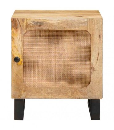vidaXL Bedside Cabinet Natural 40 x 33 x 46 cm
