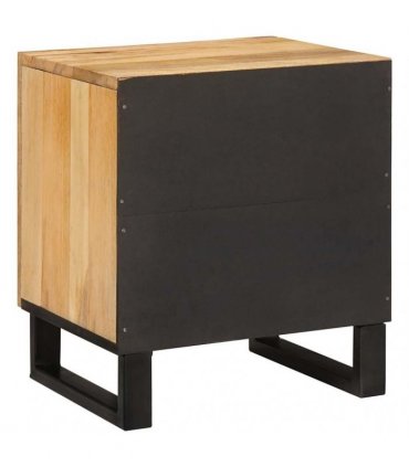 vidaXL Bedside Cabinet Natural 40 x 33 x 46 cm
