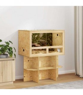 vidaXL Terrarium Brown 80 x 50 x 50 cm OSB