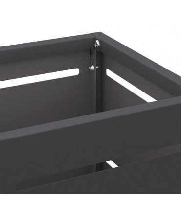 vidaXL Rain Umbrella Stand Black 15.5 x 15.5 x 49 cm Steel