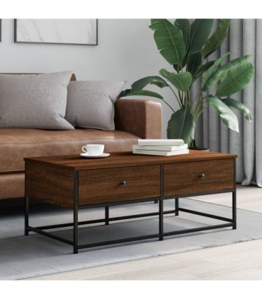vidaXL Coffee Table Brown Oak 100x51x40 cm Engineered Wood