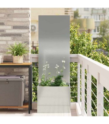 vidaXL Garden Privacy Screen Silver 50 x 32 x 150 cm Galvanised steel