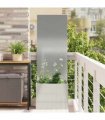 vidaXL Garden Privacy Screen Silver 50 x 32 x 150 cm Galvanised steel