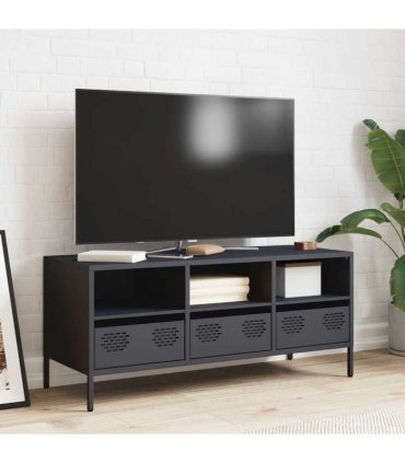 vidaXL TV Cabinet Anthracite 101.5x39x43.5 cm Cold-rolled Steel