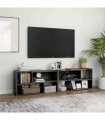vidaXL TV Cabinet High Gloss Grey 149x30x52 cm Engineered Wood