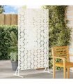 vidaXL Privacy Screen 100 x 50 x 180 cm Steel White