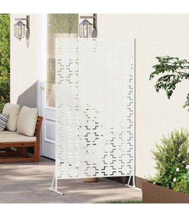 vidaXL Privacy Screen 100 x 50 x 180 cm Steel White