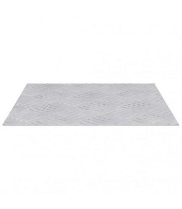 vidaXL Stair Tread Square 4 pcs Silver 30 x 30 cm Aluminium