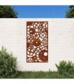 vidaXL Garden Wall Decoration 105x55 cm Corten Steel Gear Wheel Design