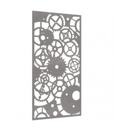 vidaXL Garden Wall Decoration 105x55 cm Corten Steel Gear Wheel Design