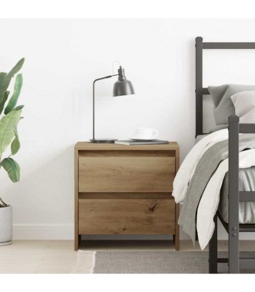 vidaXL Bedside Cabinet Artisan Oak 45 x 34 x 44.5 cm Engineered Wood