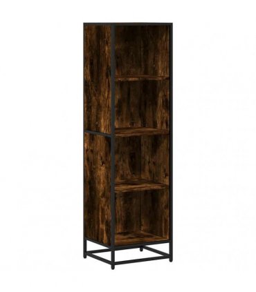 vidaXL Book Cabinet Smoked Oak 40x35x139 cm Engineered Wood