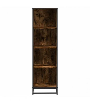 vidaXL Book Cabinet Smoked Oak 40x35x139 cm Engineered Wood