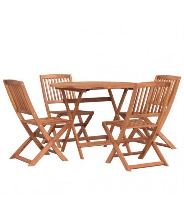 vidaXL 5 Piece Garden Dining Set Solid Wood Acacia