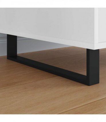 vidaXL Furniture Feet 12 pcs Black 436 x 40.5 x 100 mm Iron