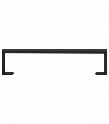 vidaXL Furniture Feet 12 pcs Black 436 x 40.5 x 100 mm Iron