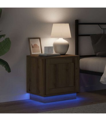 vidaXL Bedside Cabinet Artisan Oak 44 x 34.5 x 45 cm Engineered Wood