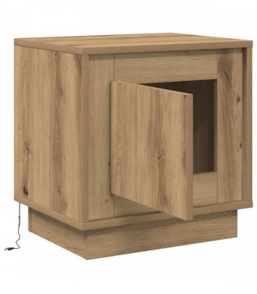 vidaXL Bedside Cabinet Artisan Oak 44 x 34.5 x 45 cm Engineered Wood