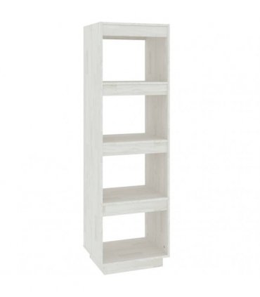 vidaXL Book Cabinet/Room Divider White 40x35x135 cm Solid Pinewood