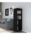 vidaXL Book Cabinet/Room Divider Black 40x35x135 cm Solid Pinewood