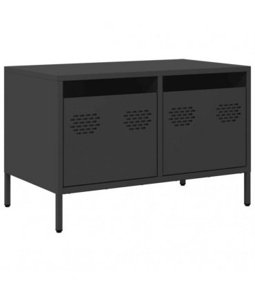 vidaXL TV Cabinet Black 68x39x43.5 cm Cold-rolled Steel