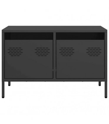 vidaXL TV Cabinet Black 68x39x43.5 cm Cold-rolled Steel