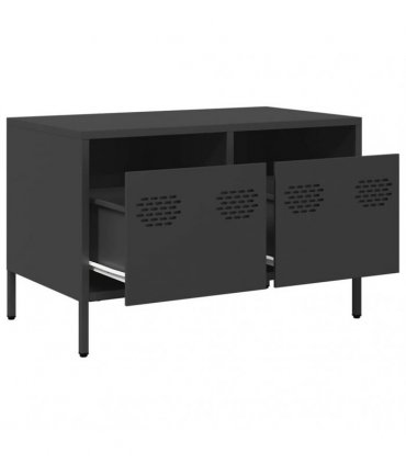 vidaXL TV Cabinet Black 68x39x43.5 cm Cold-rolled Steel