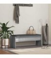 vidaXL Hall Bench with Cushion Grey Sonoma 103 x 38 x 40 cm