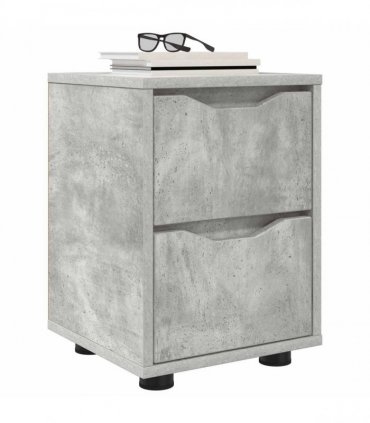 vidaXL Bedside Tables 2 pcs Concrete Grey 30.5 x 30 x 43 cm