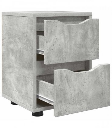 vidaXL Bedside Tables 2 pcs Concrete Grey 30.5 x 30 x 43 cm